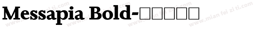 Messapia Bold字体转换
